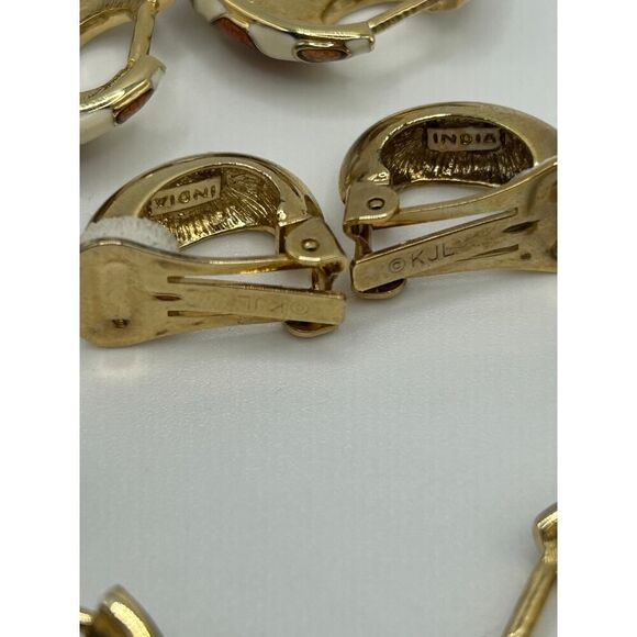 Kenneth Jay Lane Animal Earrings Enamel Interchangeable 1990s - Picture 3 of 6